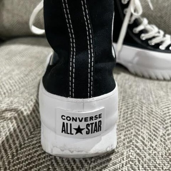 Converse Chuck Taylor All Star Lugged 2.0 Unisex Black White 8.5 Men /10.5 Women - Picture 4 of 8